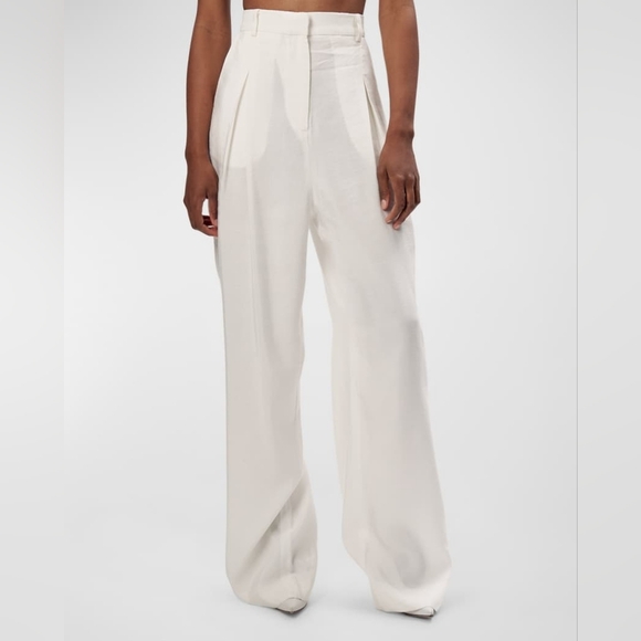 10. NWOT Ronny Kobo Diego Wide Leg Linen and Cotton Pants Size XS - Picture 1 of 10